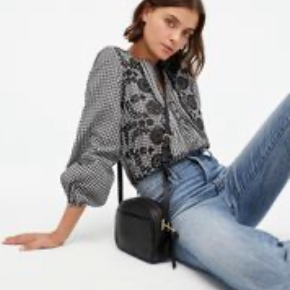 BNWT J Crew gingham top